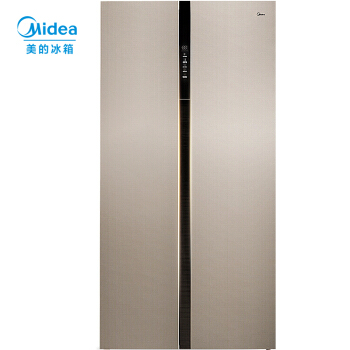 ミディア冷蔵庫の双門観音開きの冷蔵庫の電気冷蔵庫のドアが開いています。