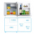 ミディア冷蔵庫小型家庭用冷蔵庫2ドゥア冷蔵庫ダブ温度ブライ・キ氷静音省エレクトリック電力45リット白B-45 M