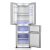 オック29 Lリット3つの冷蔵庫家庭用双門ガラスド・バーク・ソード冷蔵庫BD-298 V 4ラルク