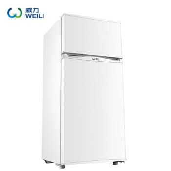 92リット2つの小型ミニ電気冷蔵庫は冷蔵庫の冷凍小氷棚の小型の寮の住宅の家庭用省エネBR-92 W白色です。
