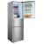 ヨウセ(Ronshen)218リトル三門家庭用小型電気冷蔵庫、温室効果静音3つの冷蔵庫