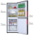 ハイアのルリダー／コモンマックの小型冷蔵庫150昇空冷凍庫カリム家庭用2門ツェン制御静音省エネ冷蔵庫BD-1502 WLPRブラク
