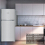 メリー-118リット両門冷蔵庫の小体は空間の2つの冷蔵冷凍省電力静音亜光銀