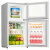オーク（AUX）双扉ミニ小型冷蔵庫は冷凍して冷凍します。小さい冷蔵庫の家庭の寮のレンタル部屋の省エネルギガの冷蔵庫BR-102 cm