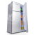 新飛(Freesstec)小型冷蔵庫138リトル観音開きの小さい冷蔵庫の家庭用寮の冷蔵冷凍省エネ冷蔵庫の3営業式の事務室の冷蔵庫の138リトルは銀色です。