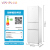 华凌冷蔵库215リットの3つの冷蔵库が空いています。白金正味静音省エネガラス冷蔵庫家庭用冷蔵庫の小さ冷蔵庫です。BD-235 WTRH